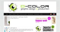 Desktop Screenshot of d-color.hr